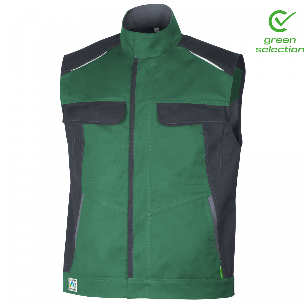 Teamdress-Weste ecoRover, grün/schwarz/grau