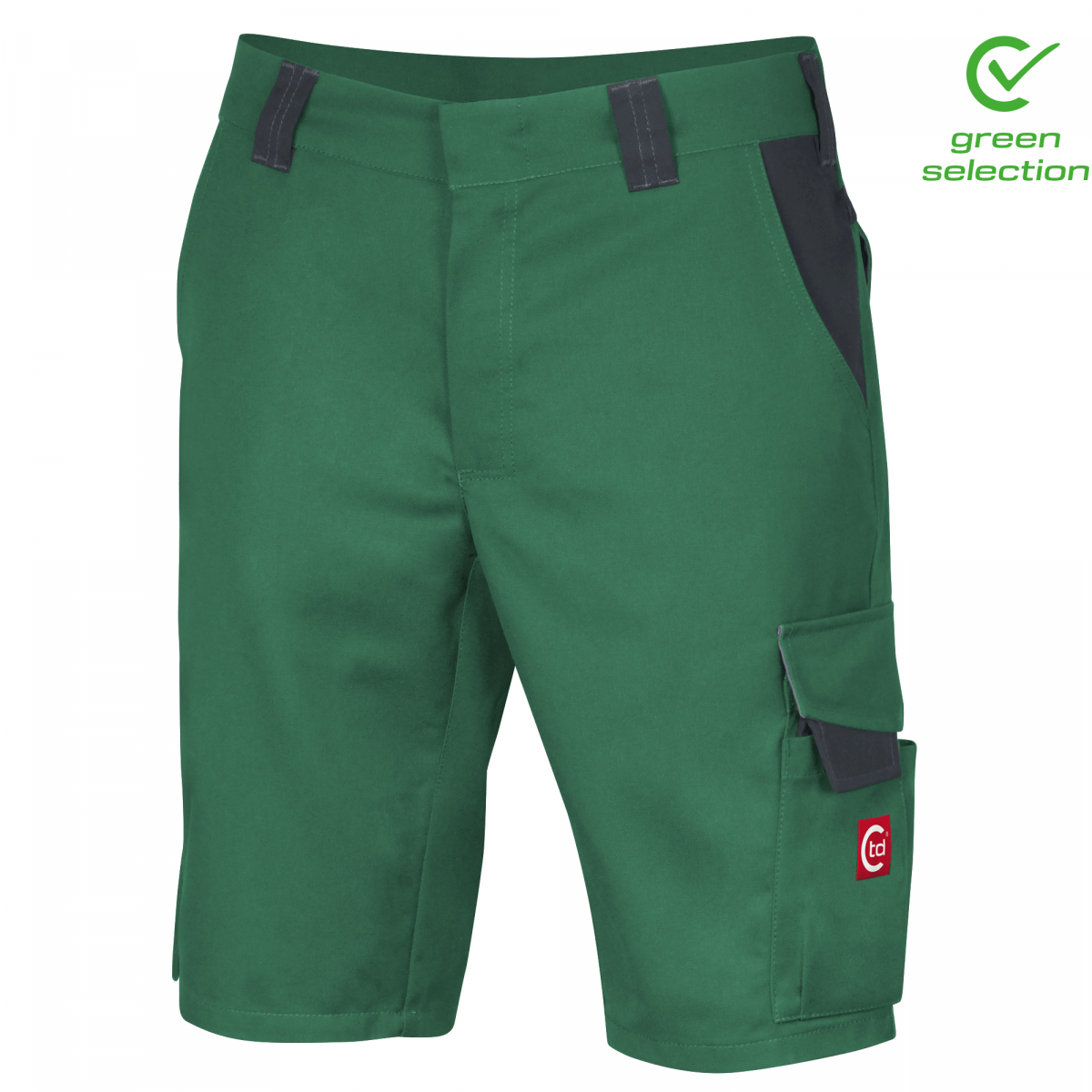 Teamdress-Shorts ecoRover, grün/schwarz/grau