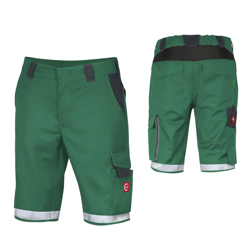 Teamdress-Shorts ecoRover +Refl. 17353 grün/schwarz/grau