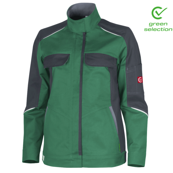 Teamdress-Damenjacke ecoRover, grün/schwarz/grau