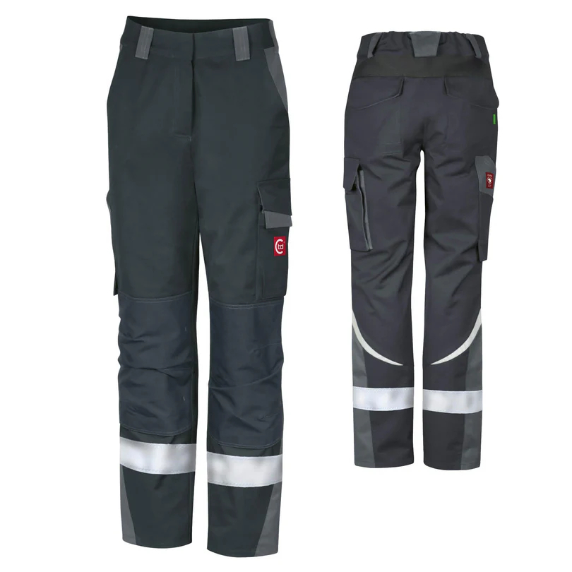Teamdress-Damen Bundhose ecoRover +Refl.17353 schwarz/grau