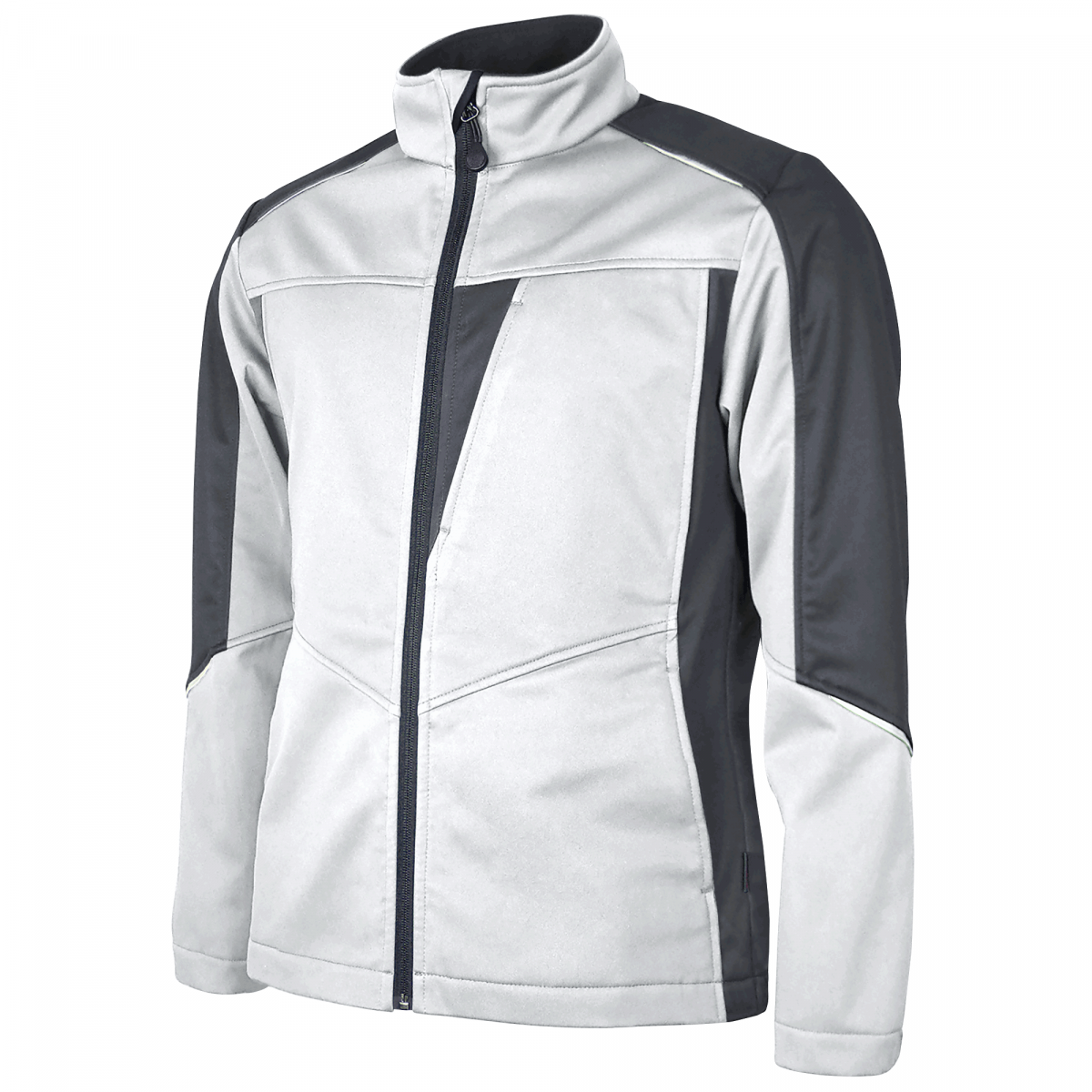 Teamdress-Damen-Softshelljacke, wei/hellgrau/dunkelgrau