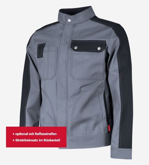 Teamdress-Bundjacke Top Runner grau/schwarz
