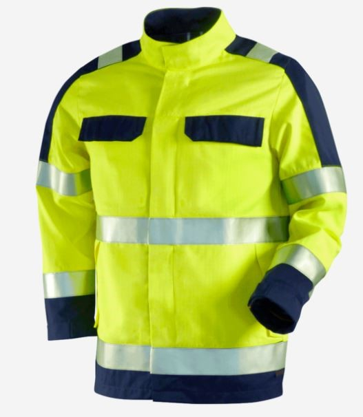 Teamdress-Jacke HighVisMulti leicht +CH warngelb/marine