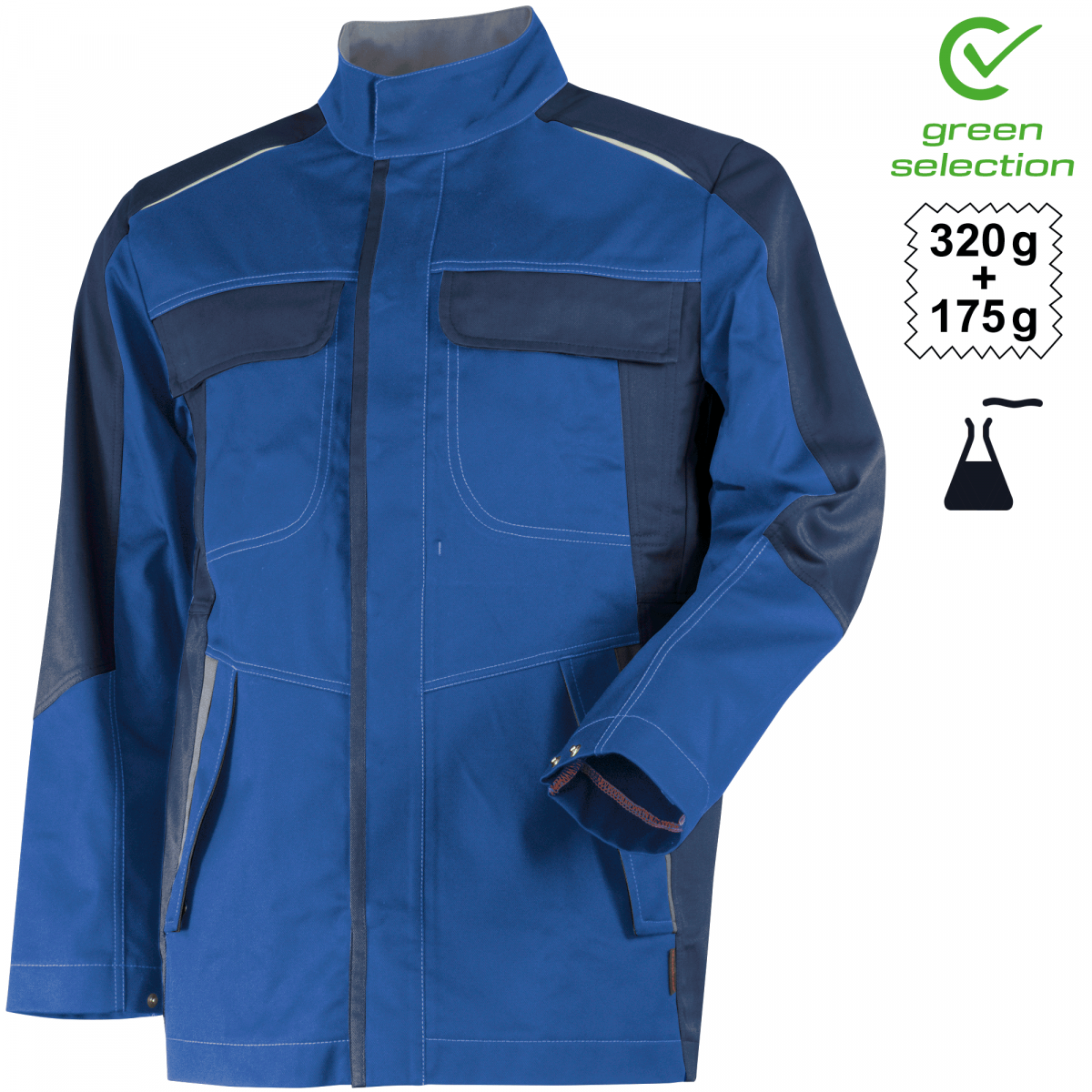 Teamdress-Jacke ecoRover Safety Plus, blau/marine/grau