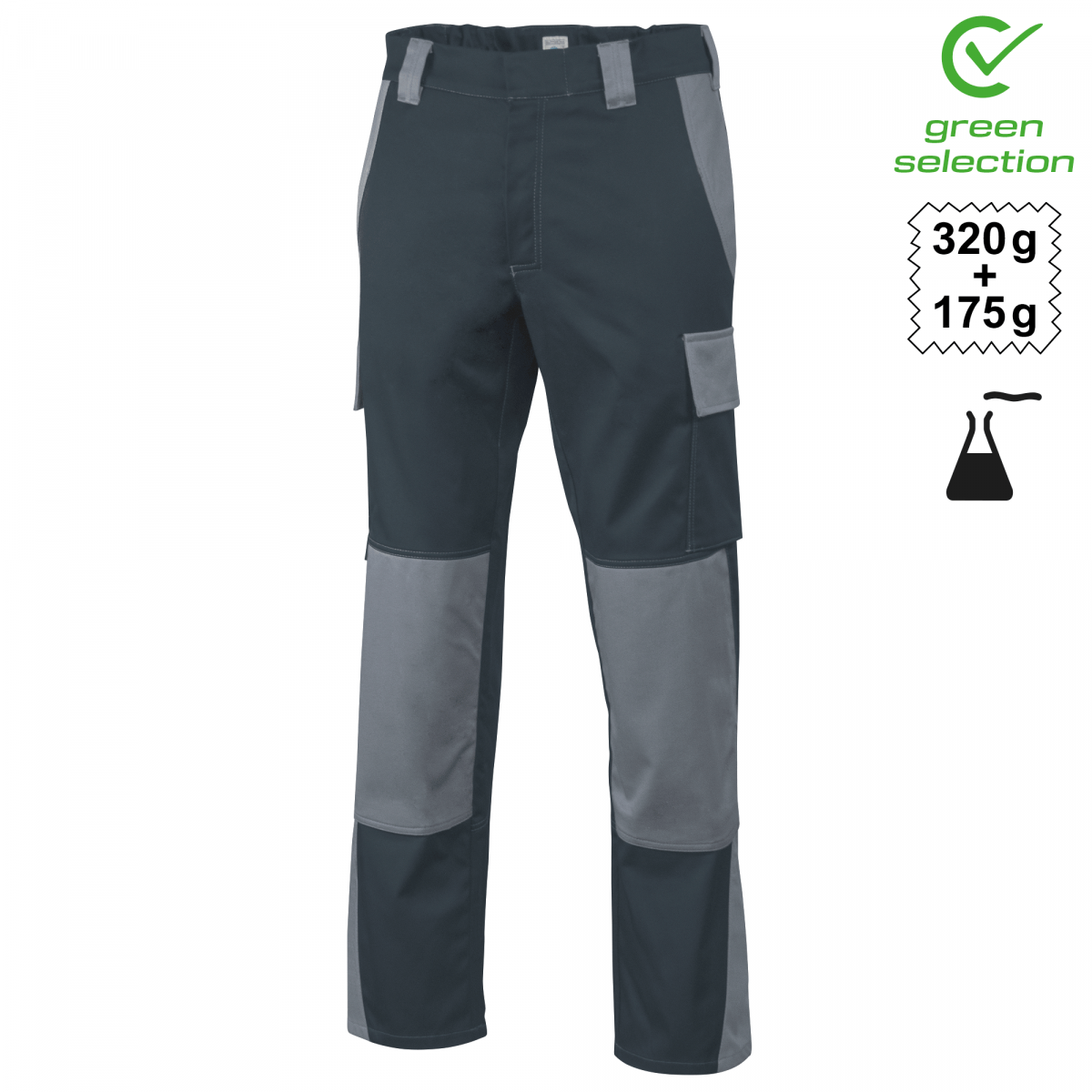 Teamdress-Bundhose ecoRover Safety Plus, schwarz/grau