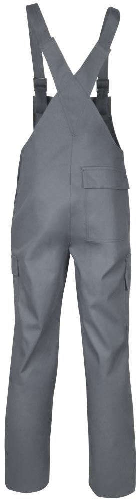 Teamdress-PSA-Workwear, Schweißer/Hitzeschutz Antistatik, Latzhose, Kl. 1, grau