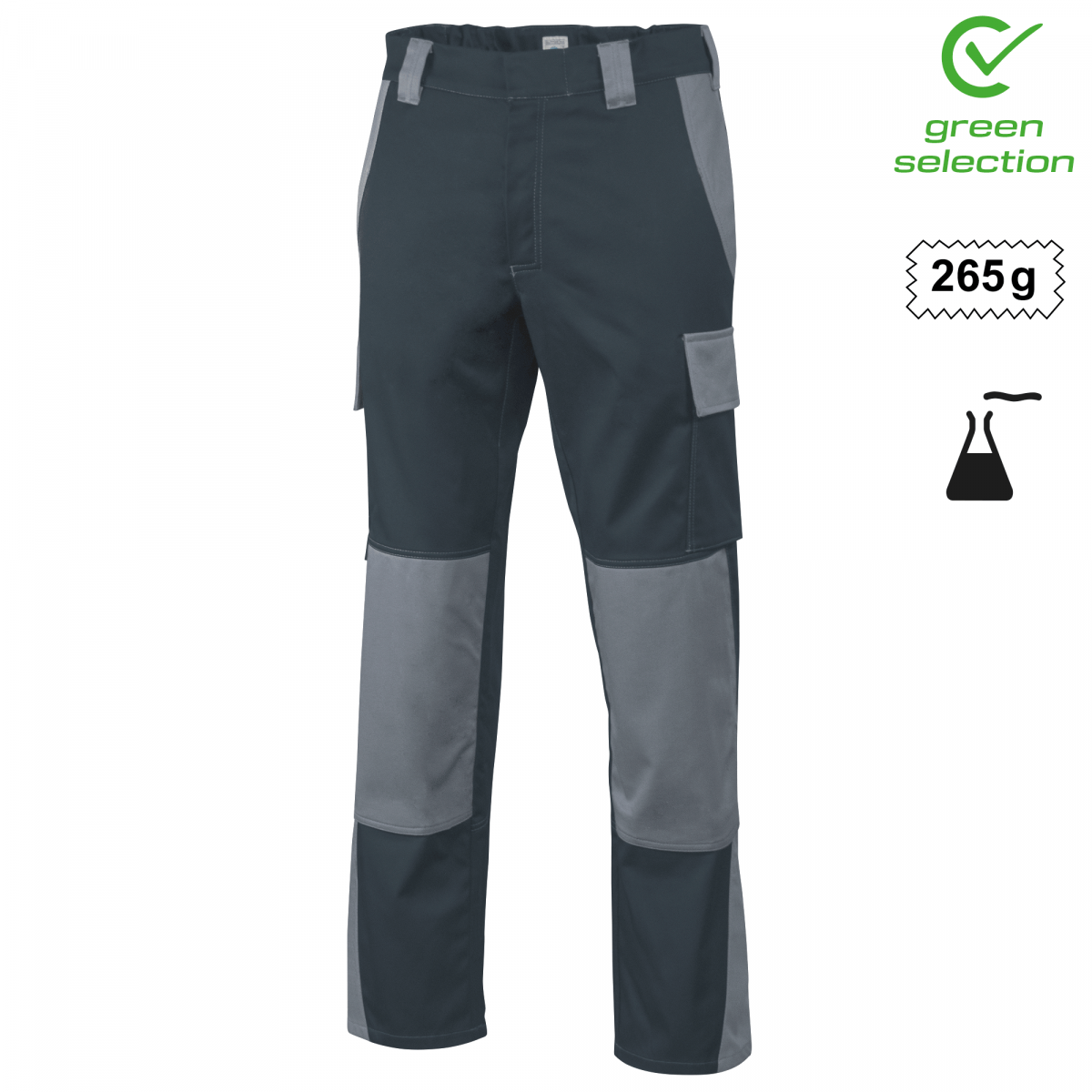 Teamdress-Bundhose ecoRover Safety, schwarz/grau