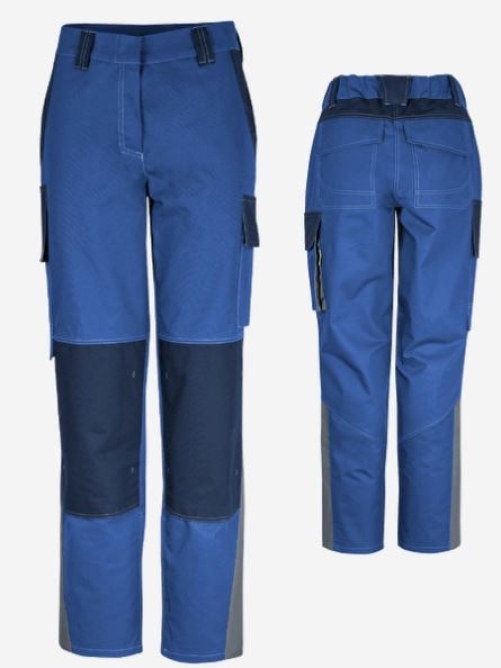 Teamdress-Damenhose ecoRover Safety +CH blau/marine/grau