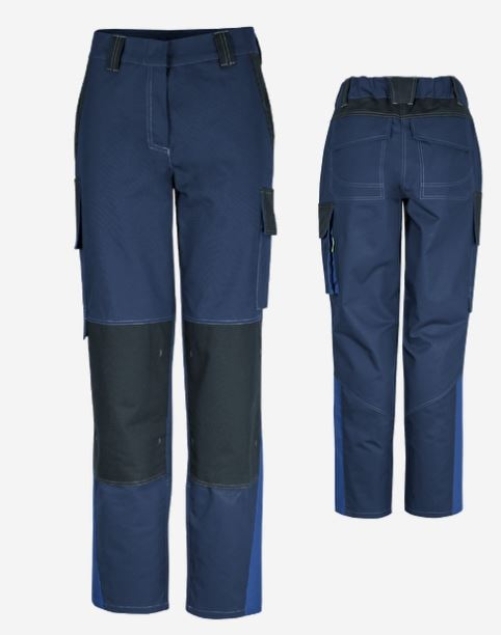Teamdress-Damenhose ecoRover Safety +CH marine/schwarz/blau