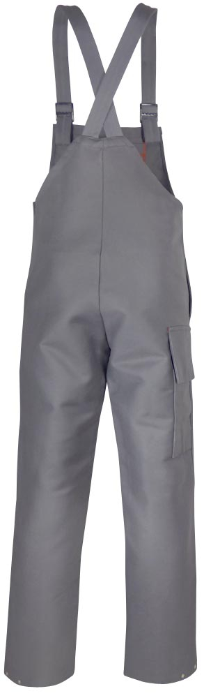 Teamdress-PSA-Workwear, Schweier/Hitzeschutz Latzhose, Kl. 2, grau