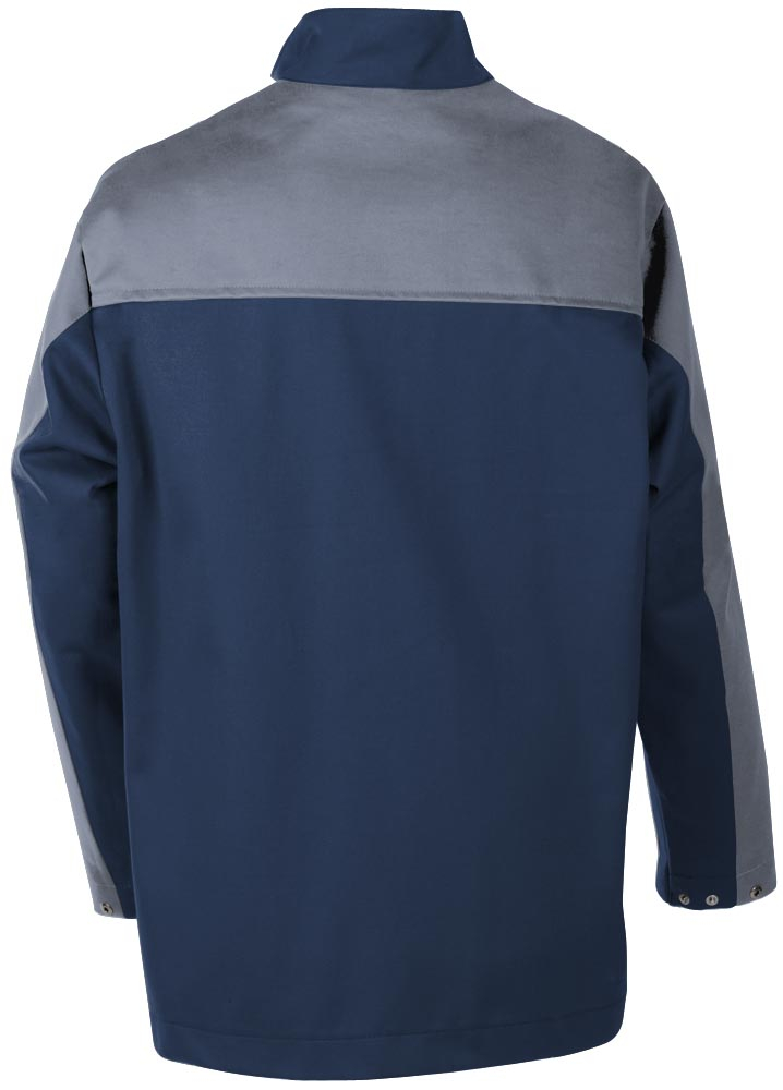 Teamdress-PSA-Workwear, Gießerei/Schweißer-Jacke, EN ISO 11612, marine/grau