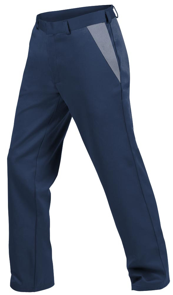 Teamdress-PSA-Workwear, Gießerei/Schweißer-Bundhose, EN ISO 11612, marine/grau