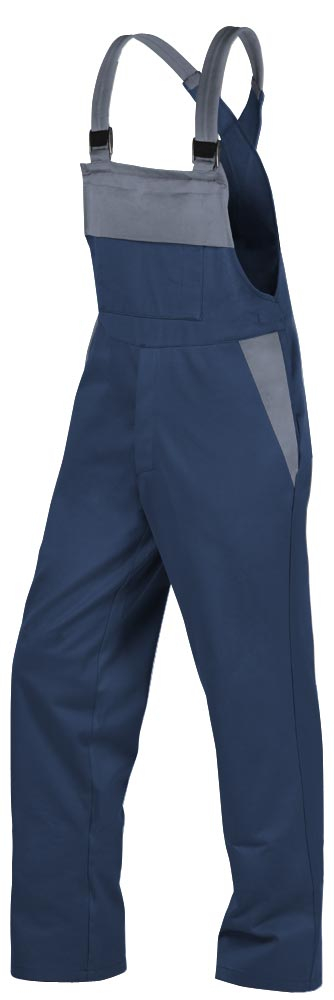 Teamdress-PSA-Workwear, Gieerei/Schweier-Latzhose, EN ISO 11612, marine/grau