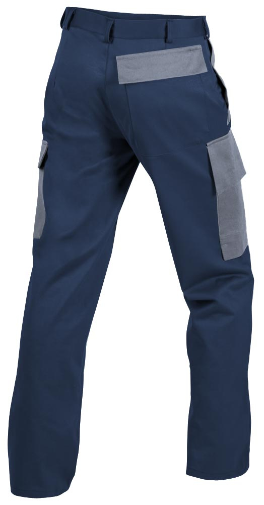 Teamdress-PSA-Workwear, PSA, Gießerei/Schweißer-Bundhose mit Bein- und Knietaschen, marine/grau