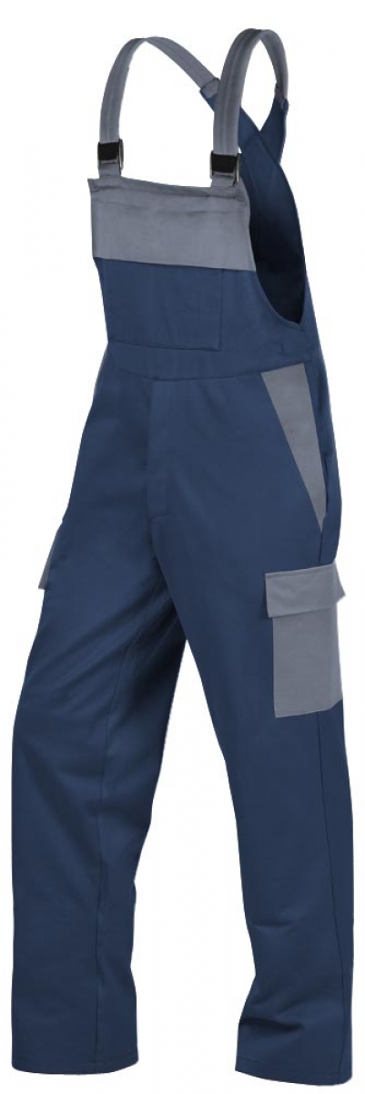 Teamdress-PSA-Workwear, Gieerei/Schweier-Latzhose mit Beintaschen, marine/grau