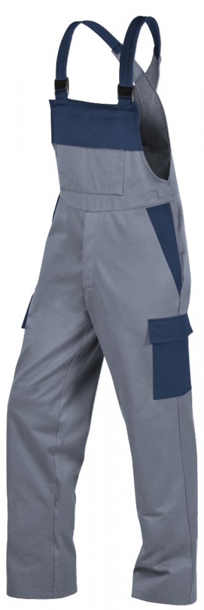 Teamdress-PSA-Workwear, Gieerei/Schweier-Latzhose mit Beintaschen, grau/marine