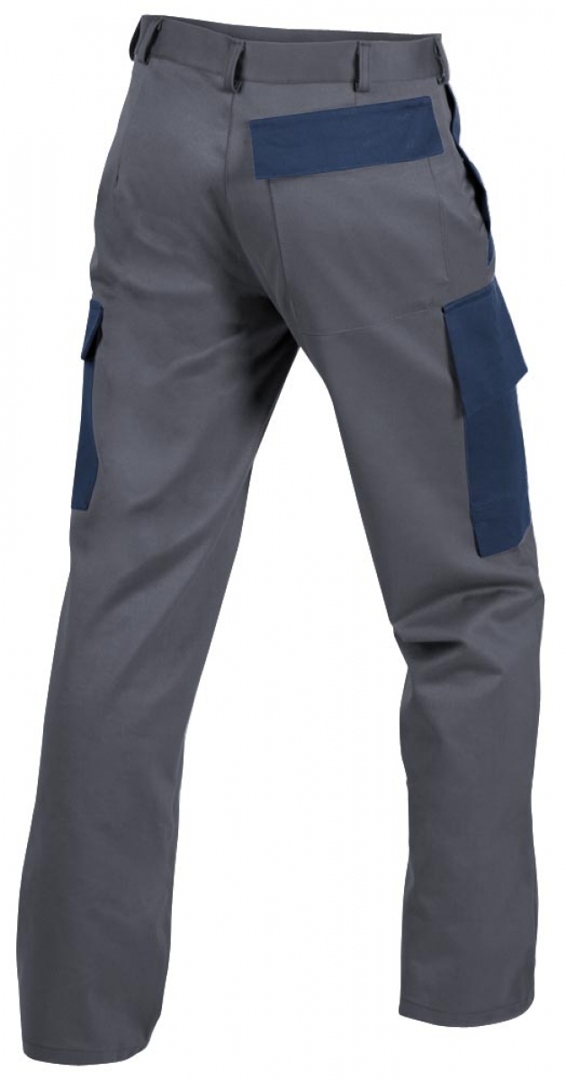 Teamdress-PSA-Workwear, PSA, Multinorm, Bundhose, 1-lagig, EN 13034, Kl. 1, grau/marine