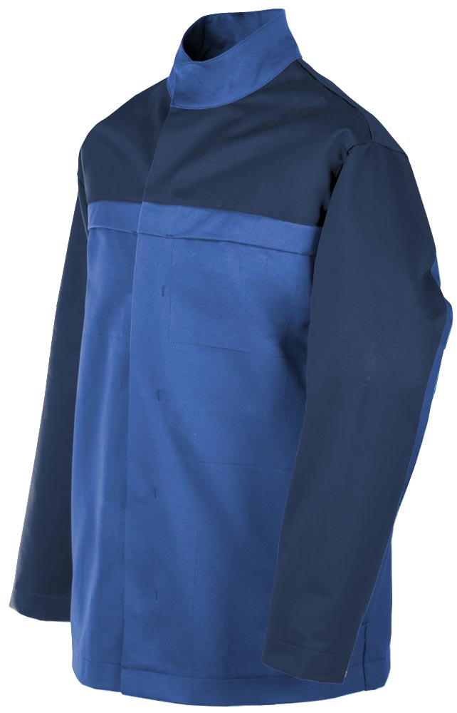 Teamdress-PSA-Workwear, PSA, Gießerei/Schweißer-Jacke, Kl. 1, EN ISO 11612, kornblau/marine