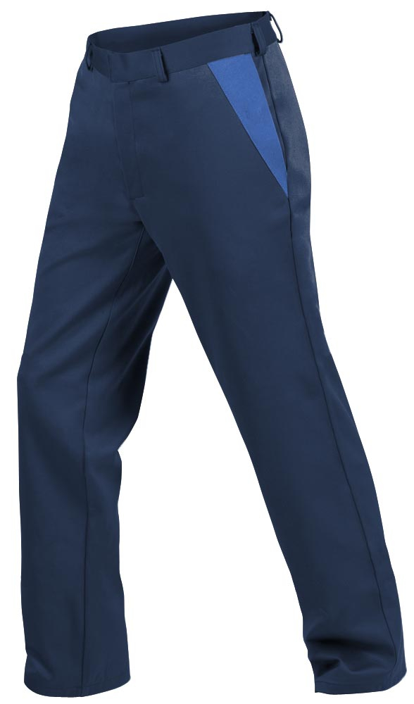 Teamdress-PSA-Workwear, PSA, Gießerei/Schweißer-Bundhose, Kl. 1, EN ISO 11612, marine/kornblau
