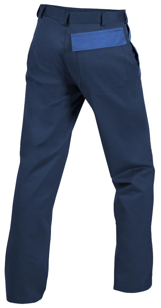 Teamdress-PSA-Workwear, PSA, Gießerei/Schweißer-Bundhose, Kl. 1, EN ISO 11612, marine/kornblau