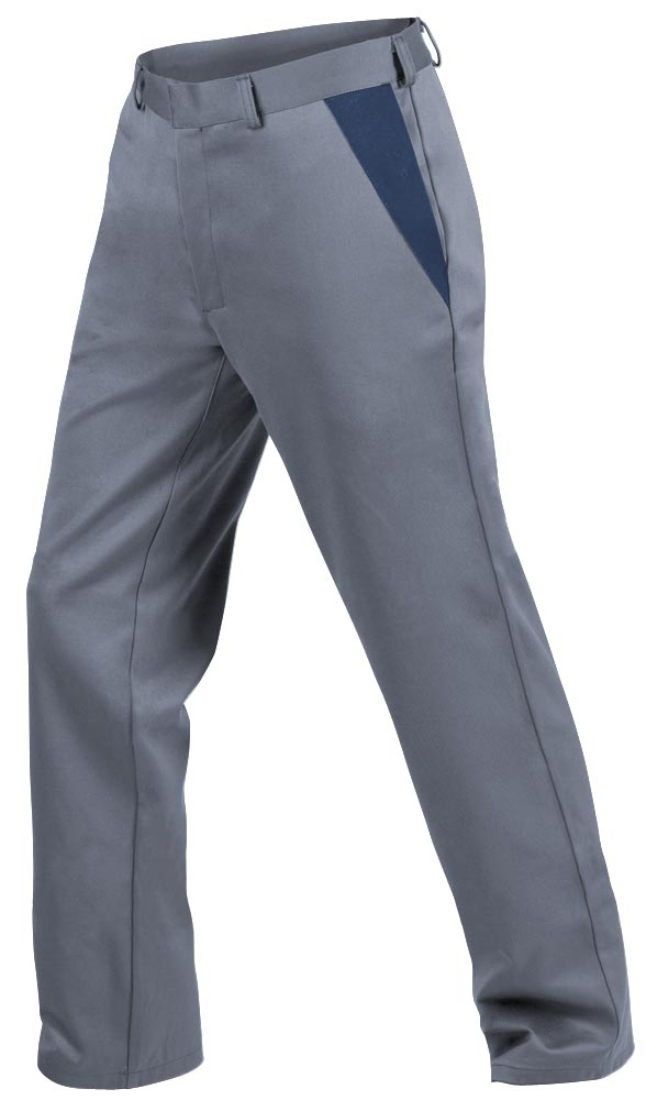 Teamdress-PSA-Workwear, PSA, Gießerei/Schweißer-Bundhose, Kl. 1, EN ISO 11612, grau/marine