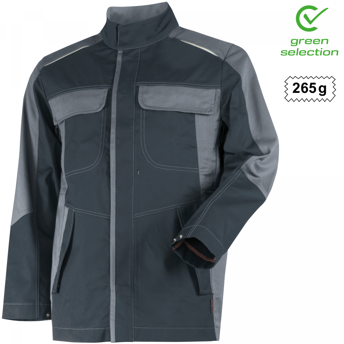 Teamdress-Jacke ecoRover Safety, schwarz/grau