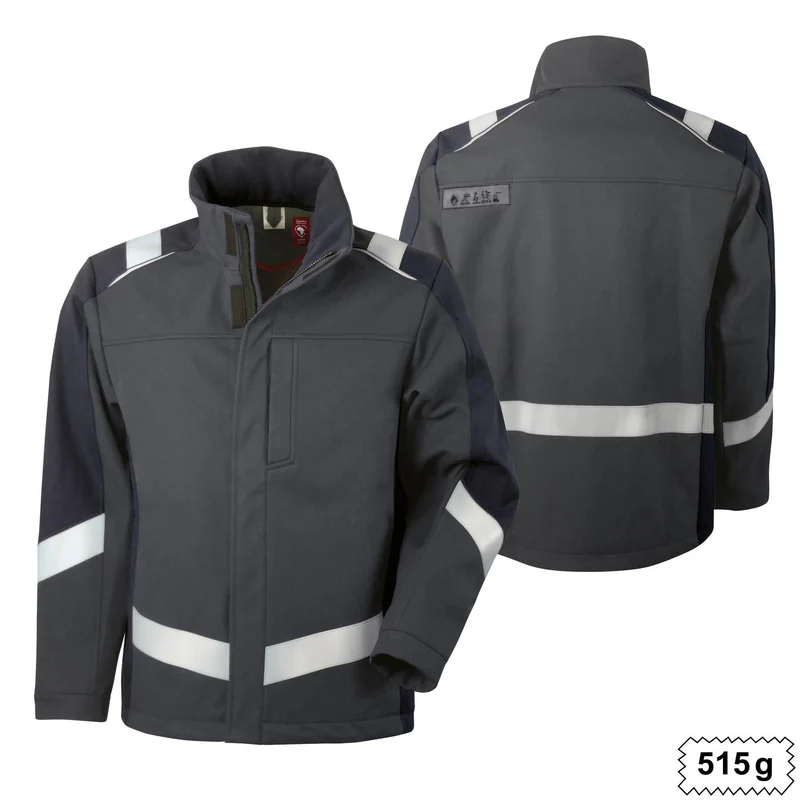 Teamdress-Softshelljacke ecoRoSafety Plus oCH dgrau/schwarz