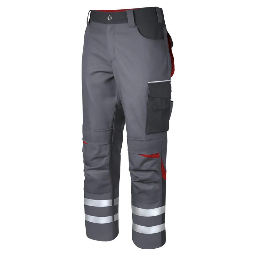 Teamdress-Bundhose Elements +Refl. 17353 grau/dgrau/rot