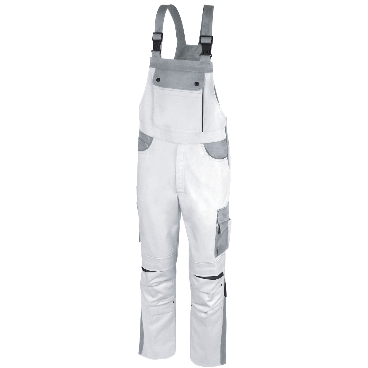 Teamdress-Latzhose Elements, weiß/hellgrau/dunkelgrau