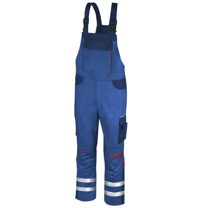 Teamdress-Latzhose Elements +Refl. 17353 blau/marine/rot