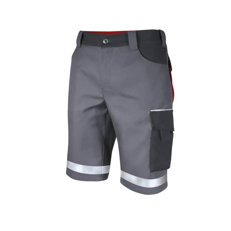Teamdress-Shorts Elements +Refl. 17353 grau/dunkelgrau/rot