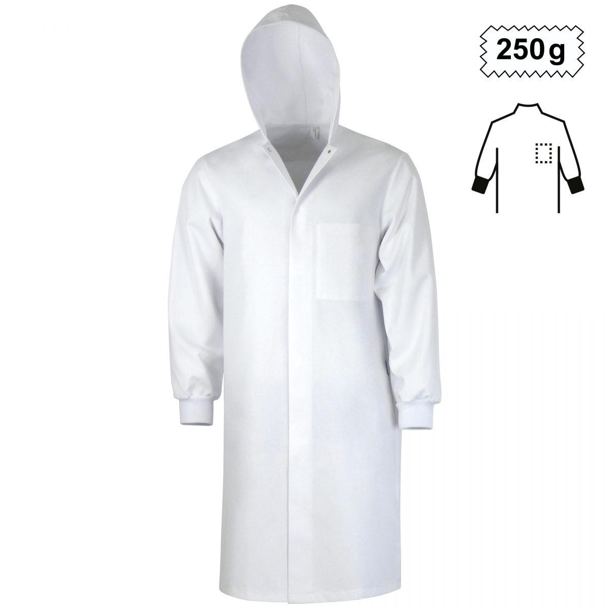 Teamdress-Herrenkittel HACCP, weiß
