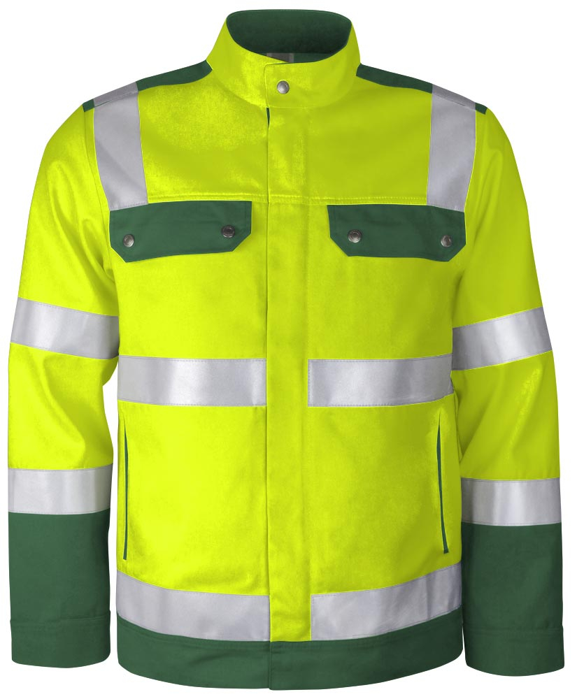 TEAMDRESS-Warnschutz, PSA, Warnschutz-Bundjacke, Kl. 2, warngelb/grün