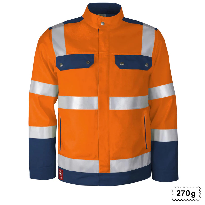 Teamdress-Bundjacke Warnschutz warnorange/marine