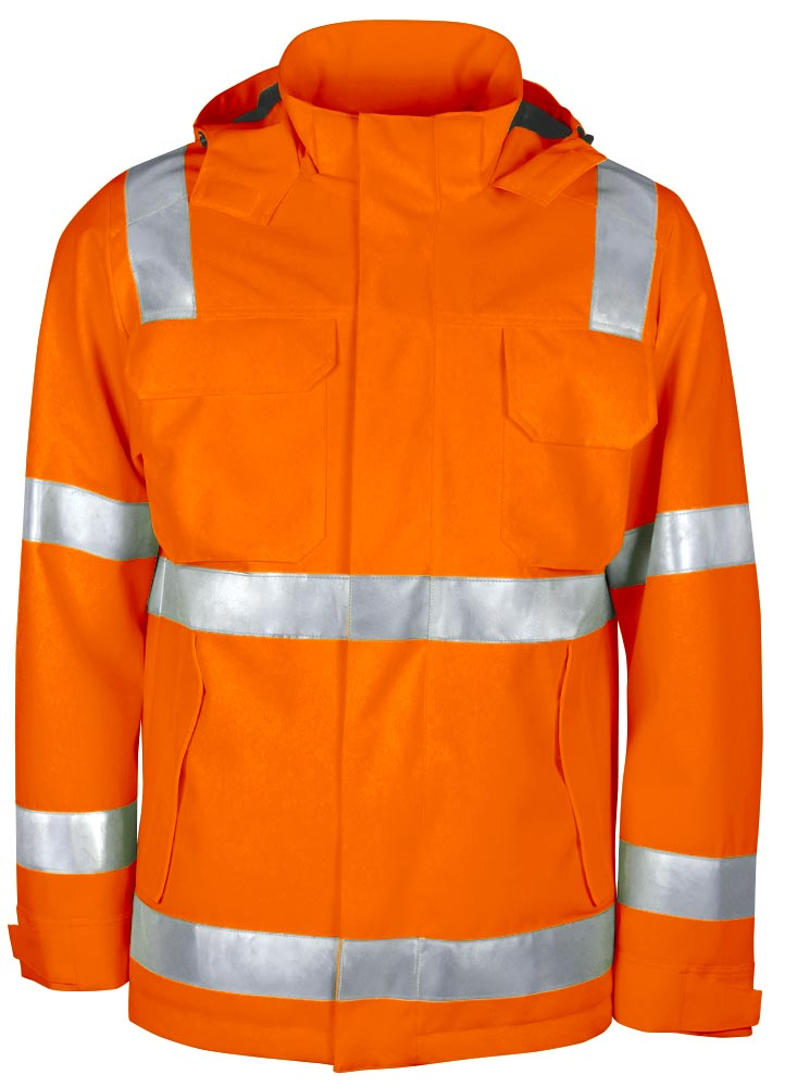 TEAMDRESS-Warnschutz, PSA, Warnschutz-Wetterjacke, Kl. 2, warnorange