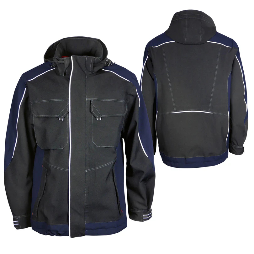 Teamdress-Wetterjacke schwarz/marine
