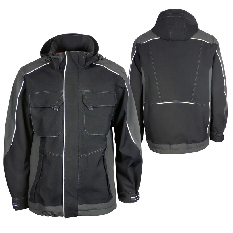 Teamdress-Wetterjacke schwarz/dunkelgrau