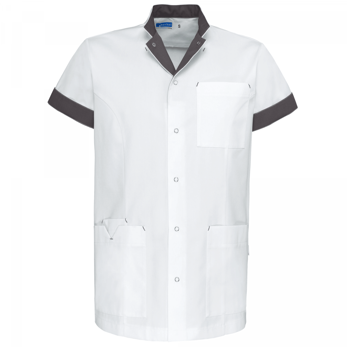 Teamdress-Jaimy-Unisex-Kasack, weiß/graubraun
