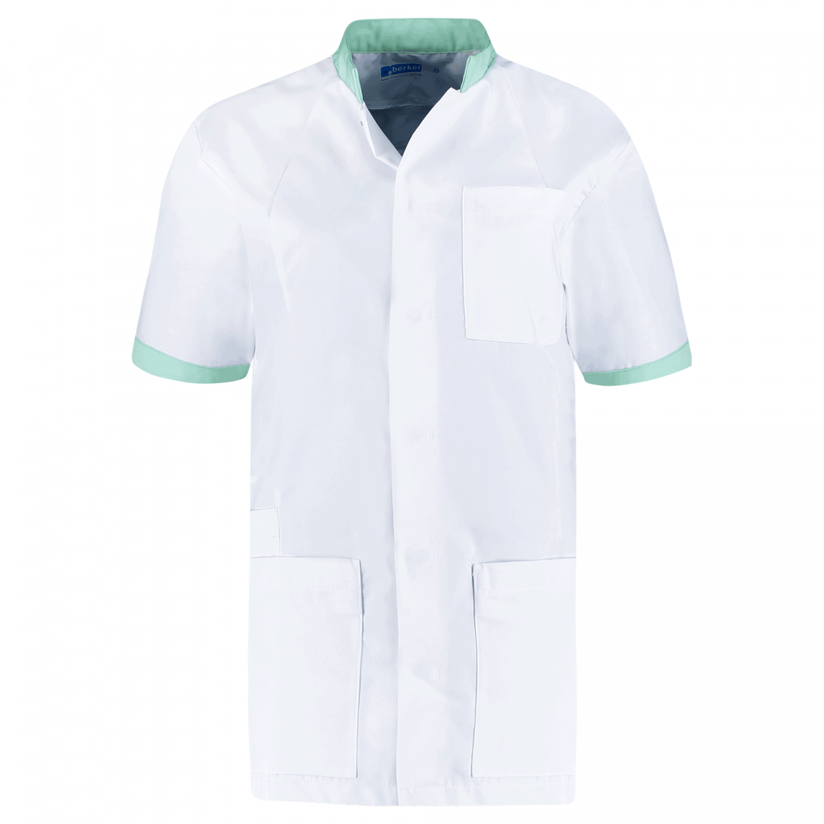 Teamdress-Floris-Unisex-Kasack, weiß/aqua