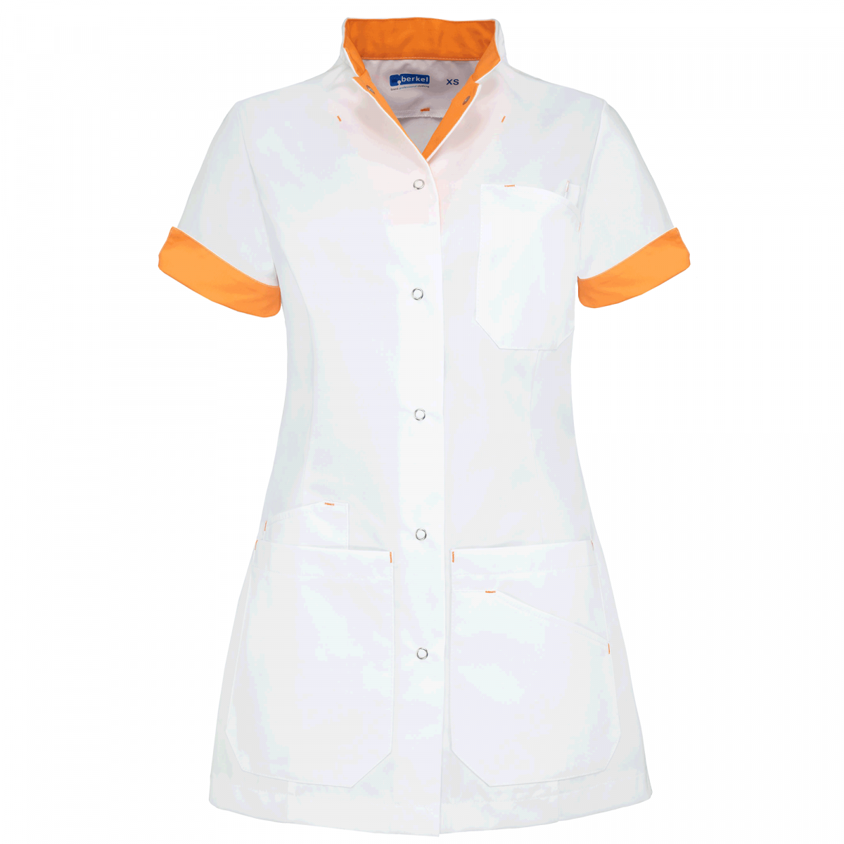Teamdress-Livia-Damenkasack, weiß/orange