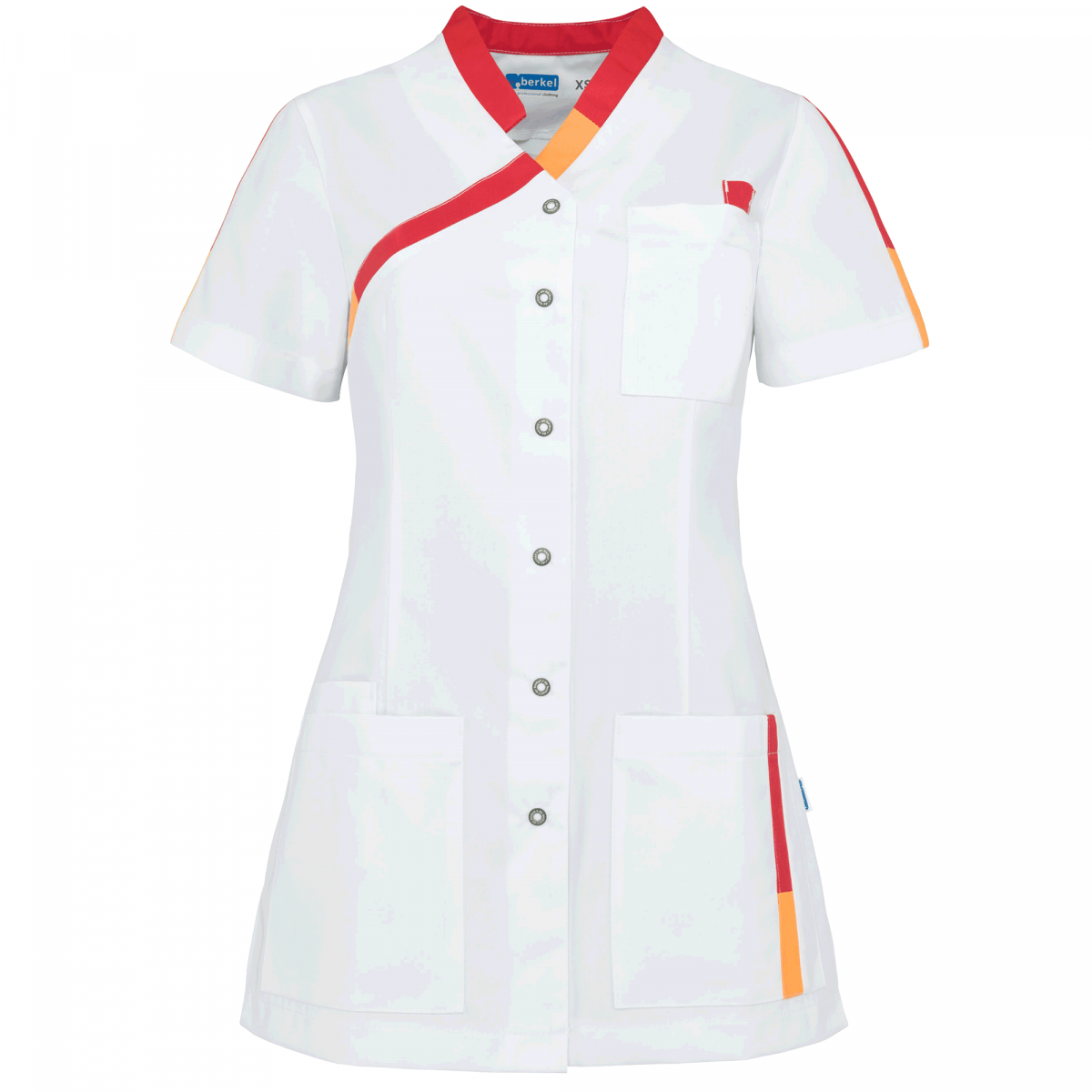 Teamdress-Pleun-Damenkasack, weiß/rot/orange
