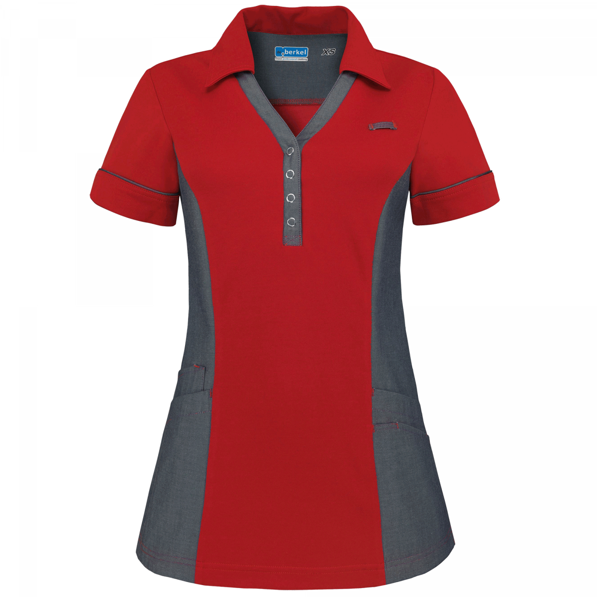 Teamdress-Trix-Damen-Polokasack, rot/denim