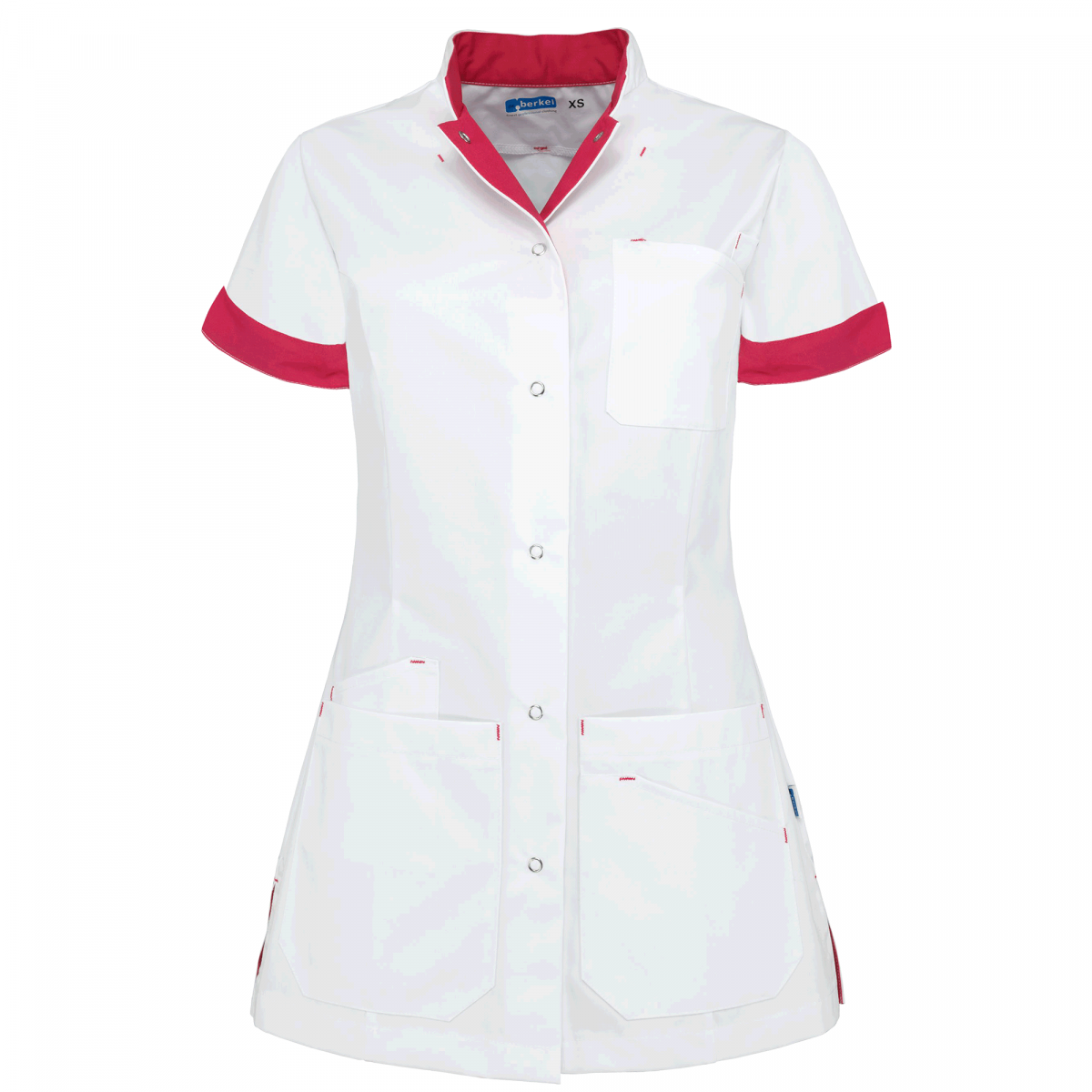 Teamdress-Livia-Damenkasack, weiß/pink