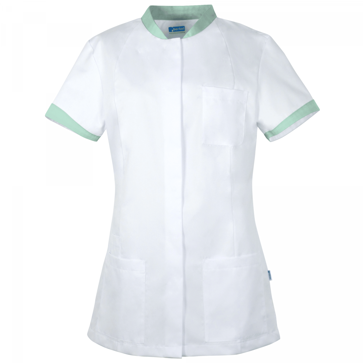 Teamdress-Fleur-Damenkasack, weiß/aqua