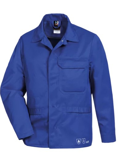 HB-Workwear, Strlichtbogenschutz-Arbeitsjacke, 260 g/m, royal