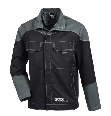 HB-Störlichtbogenschutz-Blouson, 275 g/m², schwarz/ dunkelgrau