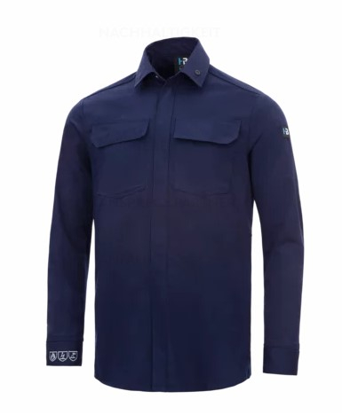 HB-Flüssigmetallschutz-Hemd, langarm, 250 g/m², navy