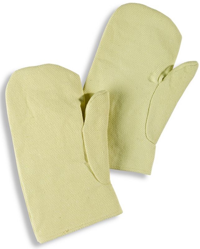 HB-Workwear, Flammen-/Schweierschutz-Fausthandschuhe fr Kontakthitze, 400 mm lang, gelb