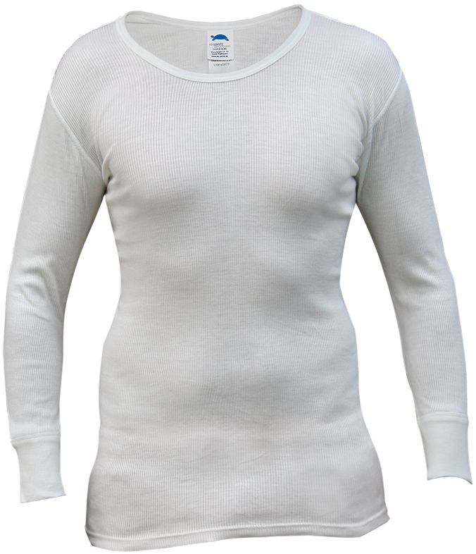 HB-Workwear, Chemikalienschutz-Unterhemd, langarm, 170 g/m², rohweiß